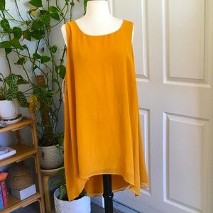 💕City Chic Mustard Yellow Sleeveless Tunic 💕